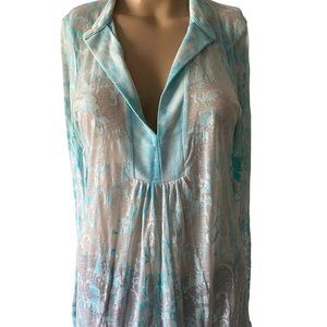 Pathway Tie Dye Sheer Size S Tunic Top